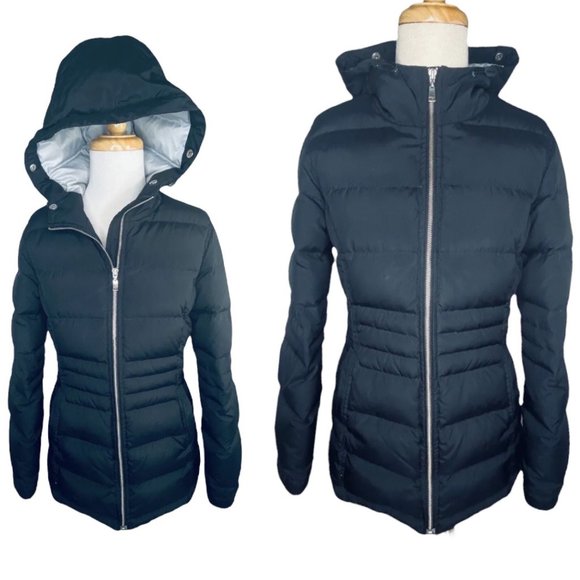 Tommy Hilfiger Pamela Puffer Down Jacket With Removable Faux Fur Collar Black S - Picture 2 of 12